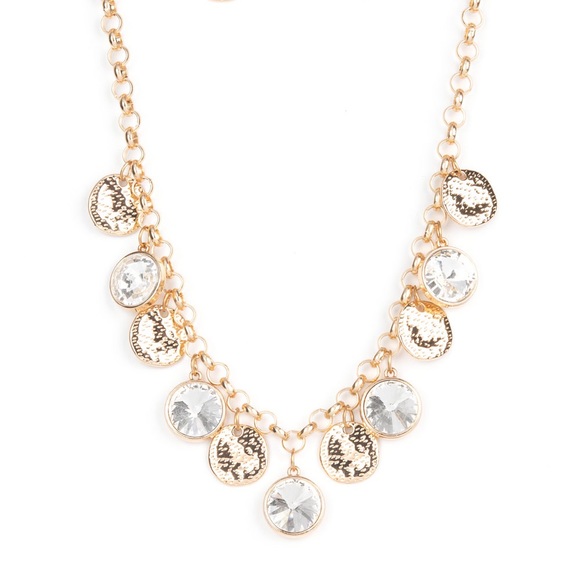 Spot On Sparkle Gold Necklace